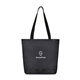 aerial view a black renew recycled rpet packable shopper - aware(tm), image 1 of 4