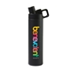 aerial view a black powder miir(r) vacuum insulated wide mouth hatchback chug lid bottle - 20 oz, image 1 of 6