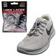 aerial view a gray promotional custom lock laces(r) no tie shoe laces, image 1 of 2