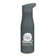aerial view a gray 18 oz emery stainless steel bottle, image 1 of 3