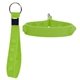 aerial view a lime green silicone bubble push pop stress relief keychain, image 1 of 2