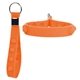 aerial view a orange silicone bubble push pop stress relief keychain, image 1 of 2