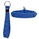 aerial view a royal blue silicone bubble push pop stress relief keychain, image 1 of 2