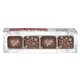 a custom thank you snowflakes chocolate slider box