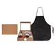 aerial view a black license to grill - bbq gourmet kit with apron, image 1 of 4