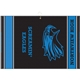 aerial view a custom 16 x 24 designer woven golf towel w / 2 scrubbers, image 1 of 2