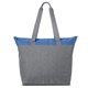 aerial view a blue adventure shopping cooler tote bag, image 1 of 6