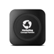 aerial view a black light - up - your - logo wireless charger, image 1 of 3