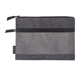 aerial view a gray kerry nylon travel tech pouch, image 1 of 2