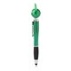 aerial view a green goofy group lite - up stylus pen, image 1 of 6