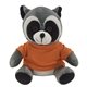 a gray with white and black 6 rocco racoon - shirt