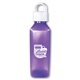a translucent purple bottle & white lid 24 oz classic edge bottle with handle lid