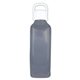 aerial view a smoke bottle & white lid 24 oz classic edge bottle with handle lid, image 1 of 2