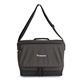 aerial view a charcoal heather-black heritage supply tanner laptop messenger bag, image 1 of 4