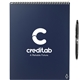 aerial view a navy rocketbook letter flip notebook set, image 1 of 7