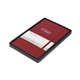 aerial view a scarlet red moleskine(r) large notebook gift set, image 1 of 2