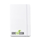 aerial view a white moleskine(r) large notebook and go pen gift set, image 1 of 4