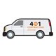 a custom customizable van shaped magnet