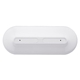 aerial view a white symmetry tws wireless earbuds and charger case, image 1 of 5