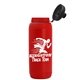 a black lid & red bottle the sport pint - 16 oz water bottle