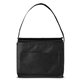 aerial view a black recycled non - woven lunch cooler bag, image 1 of 7