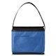 aerial view a blue-reflex recycled non - woven lunch cooler bag, image 1 of 7