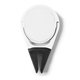 aerial view a white vroom car vent phone holder, image 1 of 5
