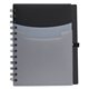 aerial view a black tri - pocket notebook, image 1 of 2