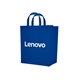aerial view a royal non - woven shopper tote bag, image 1 of 2