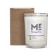 aerial view a lemon verbena 8 oz lemon verbena candle in a cardboard gift box, image 1 of 2