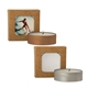 a group of 2 oz scented candle in kraft window box