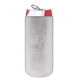 aerial view a metallic silver 12 oz slim metallic neoprene can cooler, image 1 of 2