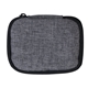 aerial view a heathered grey traveler 8- compartment pill organizer, image 1 of 6