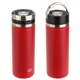 aerial view a red nayad(r) roamer 18 oz stainless double - wall bottle, image 1 of 2