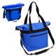 aerial view a blue riverdale 15l waterproof cooler bag, image 1 of 5