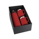 a red bottle & red mug & black box basecamp mctundra zion gift set