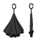 a black/black stratton reversible umbrella