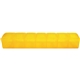 a translucent yellow 7- day bpa - free pill case made in usa