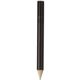 aerial view a black round golf graphite pencil, image 1 of 2