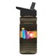 a smoke bottle & black lid groove 20 oz tritan(tm) sports bottle with flip straw lid and digital imprint