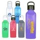 a group of 24 oz classic edge bottle with handle lid