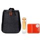 aerial view a orange x line on the go infuser kit, image 1 of 2