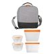aerial view a orange bay handy nested seal tight bagged lunch kit, image 1 of 2