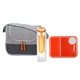 aerial view a orange bay on the go infuser lunch set, image 1 of 2