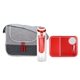 aerial view a red bay on the go infuser lunch set, image 1 of 2
