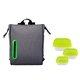 aerial view a green portion control oval lunch cooler, image 1 of 2