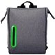aerial view a green oval line cooler backpack, image 1 of 2