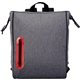 aerial view a red oval line cooler backpack, image 1 of 2