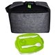 aerial view a green x line locking lid clip cooler, image 1 of 2