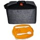 aerial view a orange x line locking lid clip cooler, image 1 of 2